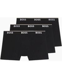 BOSS - Boss 3 Pack Cotton Power Stretch Boxer Brief - Lyst