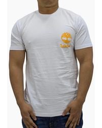 Timberland - Large Back Print T Shirts Crew Neck Pullover Casual Cotton Tee - Lyst