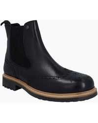 HUNTER - Cawdor Leather Chelsea Boots - Lyst