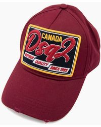 DSquared² - Dsq2 Superior Quality Since 1995 Cap Burgundy - Lyst
