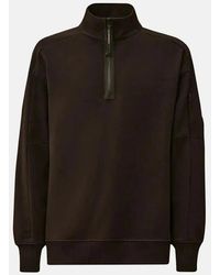 C.P. Company - Diagonal Raised Fleece 1/4 Zip Sweatshirt - Lyst