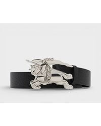 Burberry - Leather Knight Buckle 30Mm Belt - Lyst