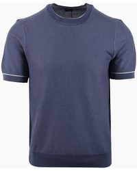 BOSS - Boss H Nalon Knitted T-Shirt Open - Lyst