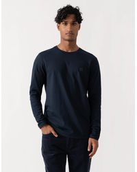 BOSS - Boss Tacks Long Sleeve T-Shirt With Logo Patch - Lyst