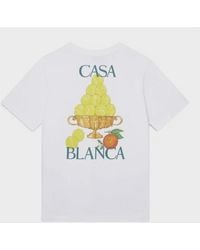 CASABLANCA - Le Triomphe De Tennis Printed T-Shirt - Lyst