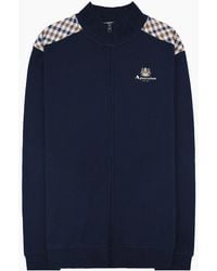 Aquascutum - Cc Shoulder Fz Fleece Funnel Neck 11 - Lyst