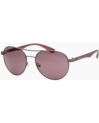 Calvin Klein - Lensed Matte Gunmetal Framed Sunglasses - Lyst