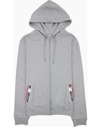 Moschino - Underwear Pocket Tape Logo Hoody Light - Lyst