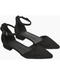 XY London - Ladies Jenny Ankle Strap Low Heel Court Shoes - Lyst