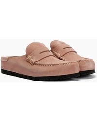 Birkenstock Clogs - Birkenstock Naples Suede Clay Regular Clogs - Lyst