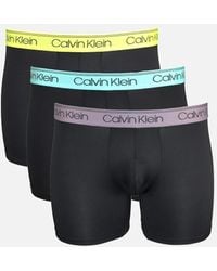 Calvin Klein - 3-Pack Microfiber Stretch Boxer Briefs - Lyst