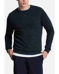 Lyle & Scott - Lyle & Scott Ml424Ton Tonal Eagle Crew Neck Knitted Jumper Sweatshirt Top - Lyst