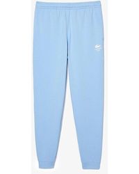 Lacoste - Solid Patterned Elasticated Cuff Joggers - Lyst