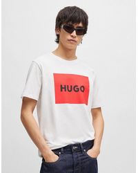 BOSS - Hugo Dulive222 Large Label Logo T-Shirt Nos - Lyst
