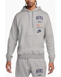 Nike - Hoodie Varsity Stacked Swoosh Pullover - Lyst