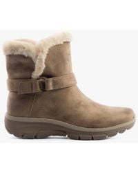 Skechers - Taupe 168045/Dktp Ankle Low Heeled Ankle Boots - Lyst