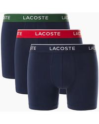 Lacoste - 3 Pack Cotton Stretch Boxer Briefs/Multi - Lyst