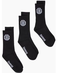Element - Icon Socks 3Pk Crew Socks - Lyst