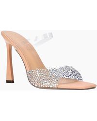 XY London - Ladies Lois Rhinestone Perspex High Heel Sandals - Lyst