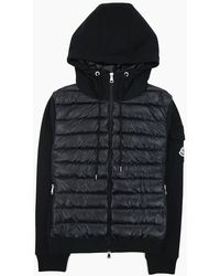 Moncler - Maglia Hoodied Cardigan 999 - Lyst