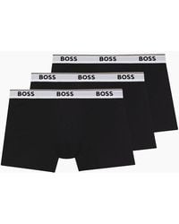 BOSS - Boss 3 Pack Cotton Power Stretch Boxer Brief - Lyst