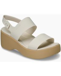 Crocs™ - Brooklyn Sky Eva Frappe/Cashew Sandals - Lyst