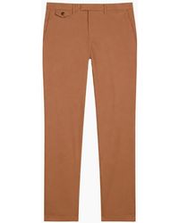 Ted Baker - Haydae Textured Tan Chino Pants - Lyst