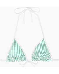 Tommy Hilfiger - Seersucker Stripe Triangle Bikini Top, Radiant - Lyst