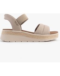 Skechers - Bobs Sun Ray Sandals Taupe - Lyst