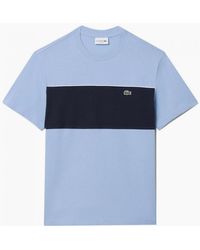 Lacoste - Colour Block Cotton T-Shirt - Lyst
