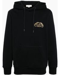McQueen - Seal Logo Cotton Hooded Top - Lyst
