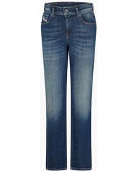 DIESEL - Five Pocket Straight Leg Jeans - Lyst