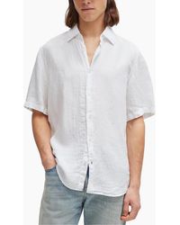 BOSS - Boss Rash 2 Linen Short Sleeve Shirt - Lyst