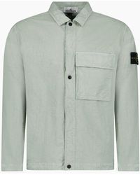 Stone Island - Organic-Look Nylon Panama-Tc Overshirt - Lyst