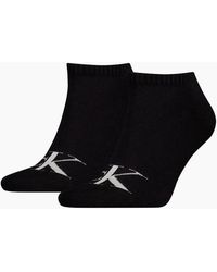 Calvin Klein - 2-Pack Ck Jeans Logo Sports Trainer Socks - Lyst