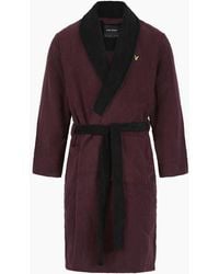 Lyle & Scott - Shawl Neck Long Sleeve Robe - Lyst