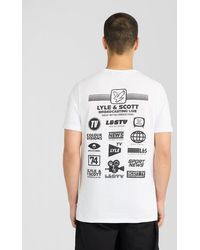 Lyle & Scott - Broadcaster Back Graphic T-Shirt - Lyst