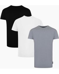 Palm Angels - Tri-Pack Flag Logo Multicolour T-Shirts - Lyst