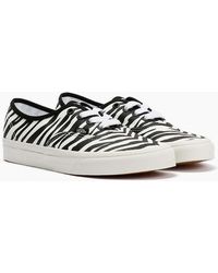 Vans - Authentic Animalier Zebra Trainers - Lyst