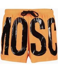 Moschino - Brand Print Logo Light Short Swim Shorts - Lyst