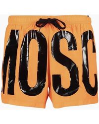 Moschino - Brand Print Logo Light Short Swim Shorts - Lyst