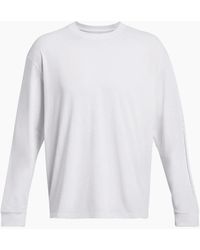 Under Armour - Embossed Logo Crew Neck Long Sleeve Jersey T-Shirt - Lyst