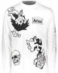 Aries - Graphic Mashup Long Sleeve T-Shirt - Lyst
