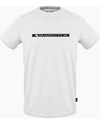Aquascutum - Text Graphic Crew Neck Short Sleeve Jersey T-Shirt - Lyst