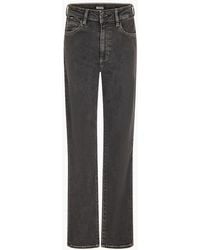 BOSS - High Rise Slim Fit Five Pocket Jeans - Lyst