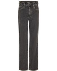 BOSS - High Rise Slim Fit Five Pocket Jeans - Lyst