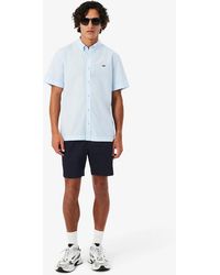 Lacoste - Regular Fit Stretch Cotton Shorts - Lyst