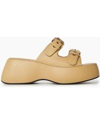 Moschino - Flatform Sandals - Lyst