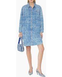 DIESEL - De-Blex Shirt Dress Mini Casual Denim Jeans Ladies Cotton Top - Lyst