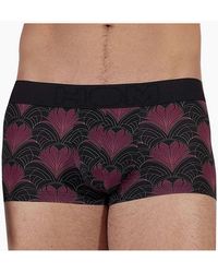 Hom - Temptation Carlyle Floral Hearts Print Boxer Trunk, /Bordeaux - Lyst
